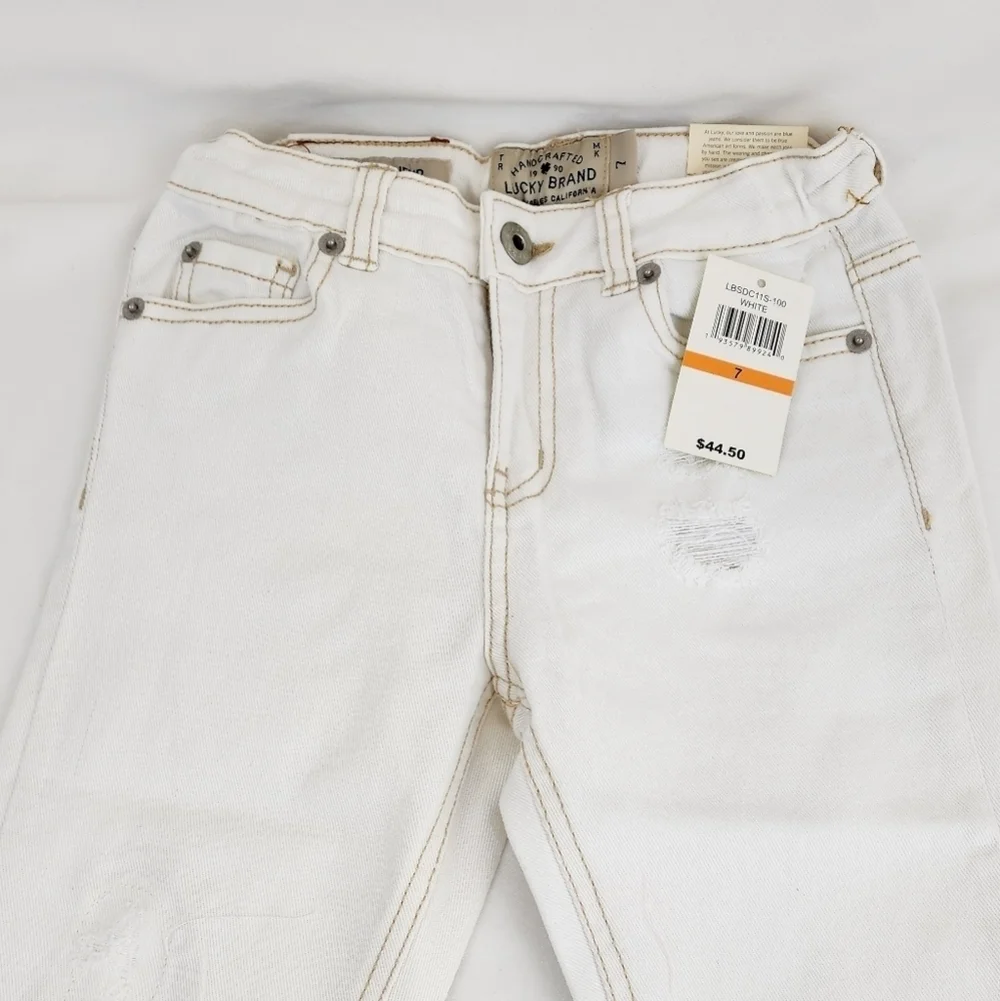 Lucky Brand Dylan Boyfriend  White Jeans Pants